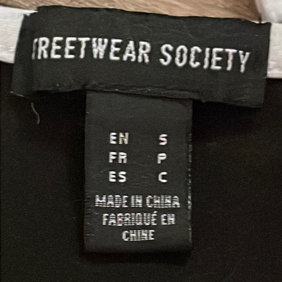 cropped black “good vibes” noodle strap tank - Picture 3 of 3